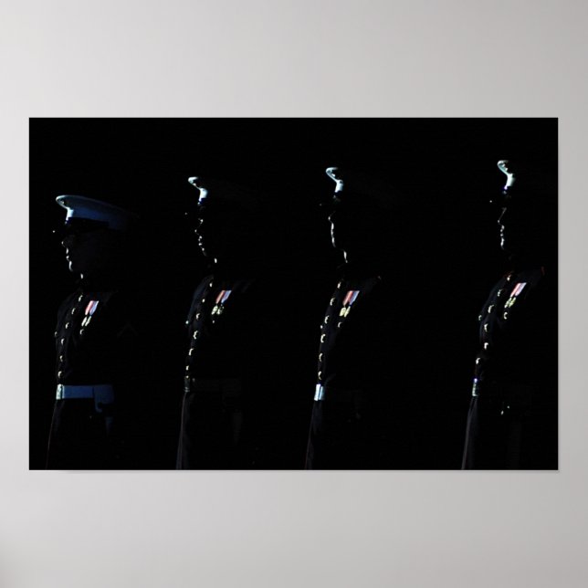 Póster Platón de Perforación Silenciosa del Cuerpo de Mar (Frente)