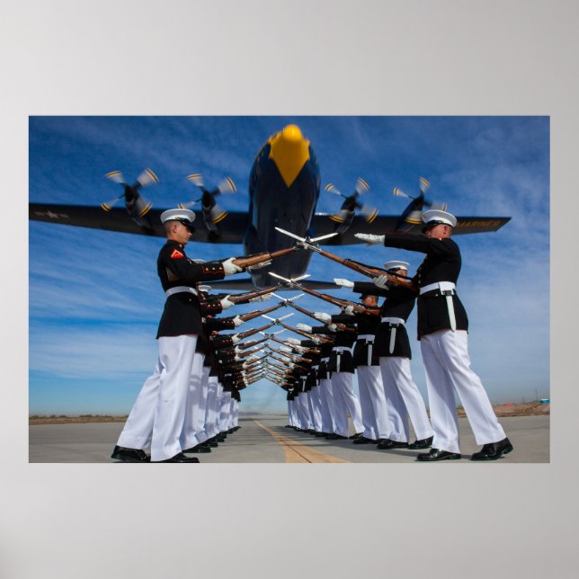 Póster Platón de Perforación Silenciosa del Cuerpo de Mar (Frente)