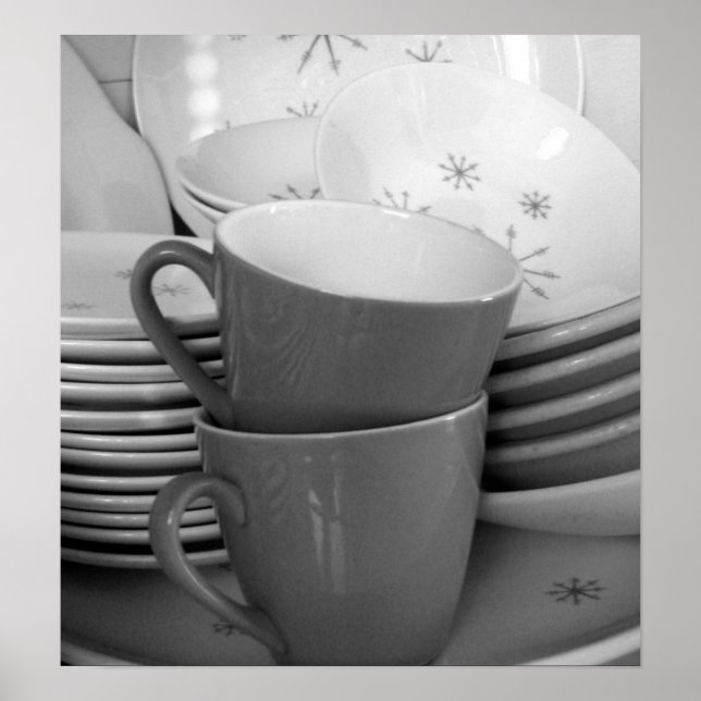 PÓSTER PLATOS DE RETRO IV (Frente)