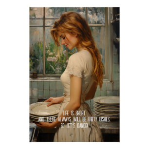 Póster Platos sucios