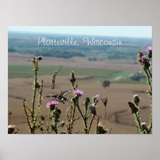 Póster Platteville, Poster de Wisconsin (Frente)