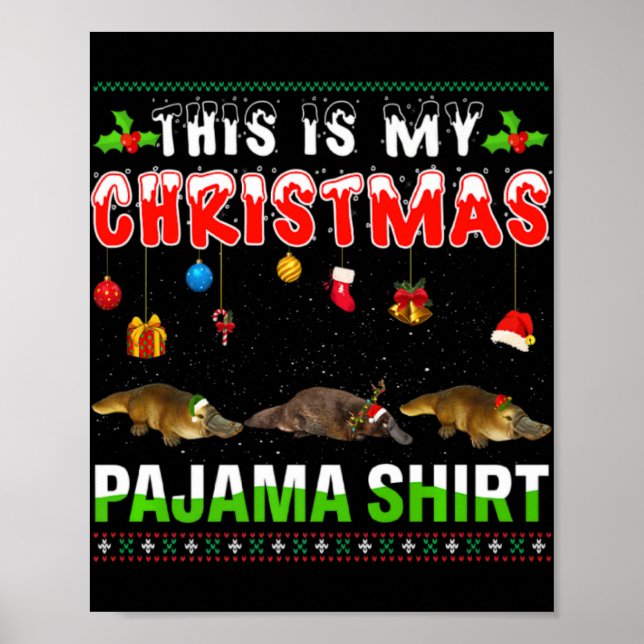 Póster Platypus Xmas Animals Squad This Is My Christmas P (Frente)