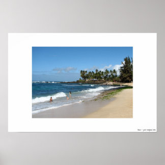 Póster playa