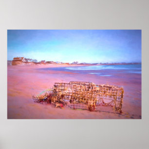 Póster Playa abandonada