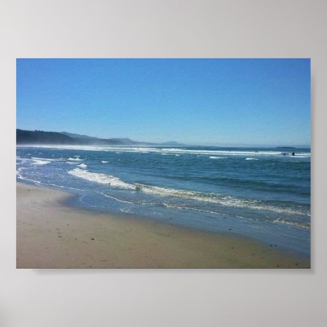 Póster Playa Agate, Oregón (Frente)