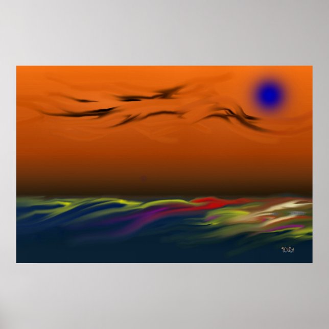 Póster Playa Alien (Frente)