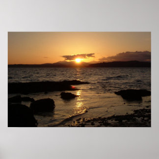 Póster Playa Alki, Sunset