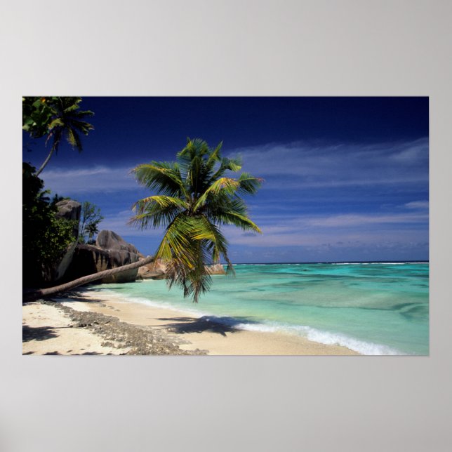 Póster Playa Anse Sourse D'Argent, La Digue (Frente)