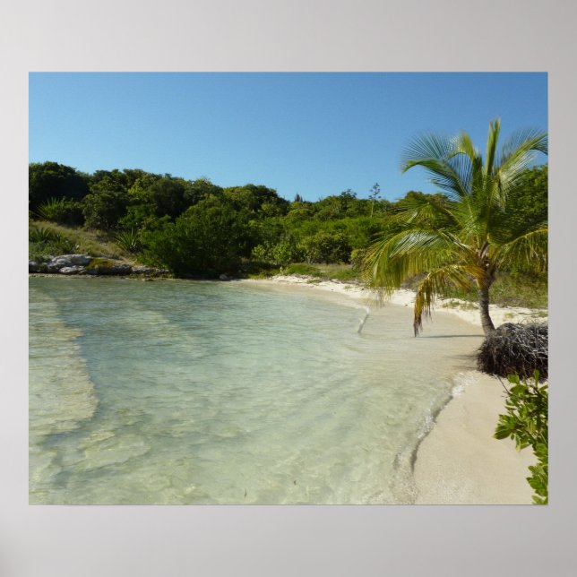Póster Playa Antigua Hermoso Paisaje Tropical (Frente)