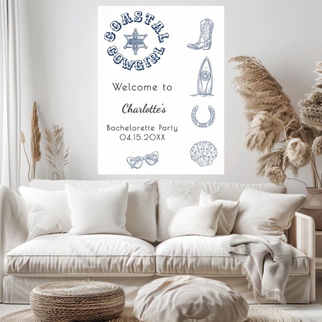 Póster Playa azul Coastre Cowgirl Fiesta de soltera (Subido por el creador)