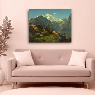 Póster Playa Bale, Hans Fredrik Gude