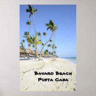Póster Playa Bávaro en la isla de Punta Cana