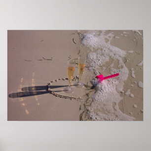 Póster Playa burbujeante por tdgallery