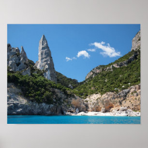 Póster Playa Cala Goloritze, poster de Cerdeña