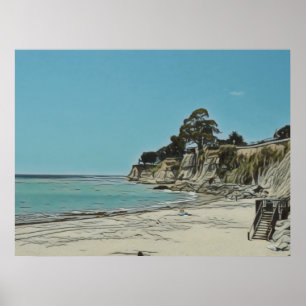 Póster Playa Capitola