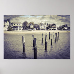 Póster Playa Connecticut de Madison