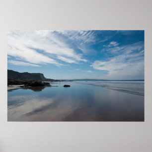 Póster Playa Cornualles de Bude