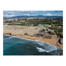 Póster Playa de arena de Paphos, Chipre