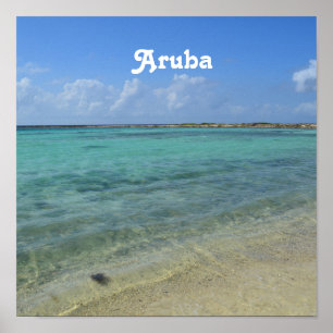 Póster Playa de Aruban