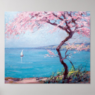 Póster Playa de Biarritz, Francia (por Kimon Loghi)