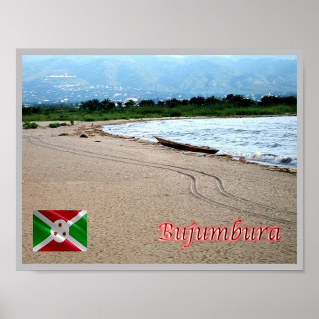 Póster Playa de Bujumbura - (Frente)