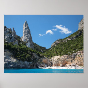 Póster Playa de Cala Goloritze, poster de Cerdeña