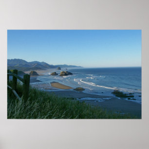 Póster Playa de Cannon, poster de Oregon