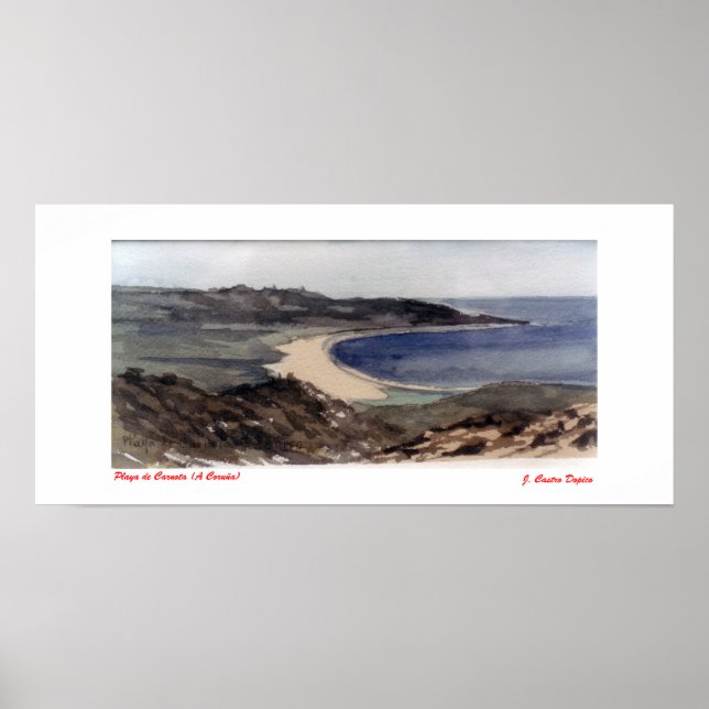 Póster Playa de Carnota (A Coruña) (Frente)