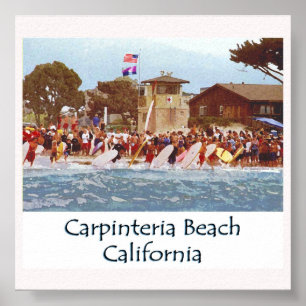 Póster Playa de Carpinteria