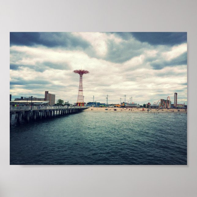 Póster Playa de Coney Island (Frente)