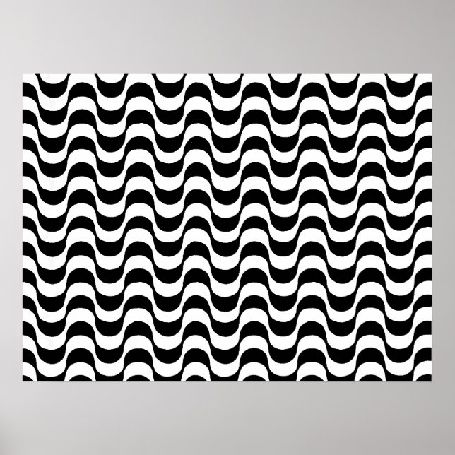 Póster Playa de Copacabana, acera brasileña. (Frente)