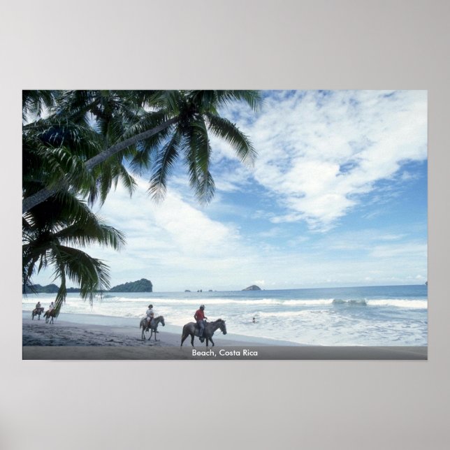 Póster Playa de Costa Rica (Frente)