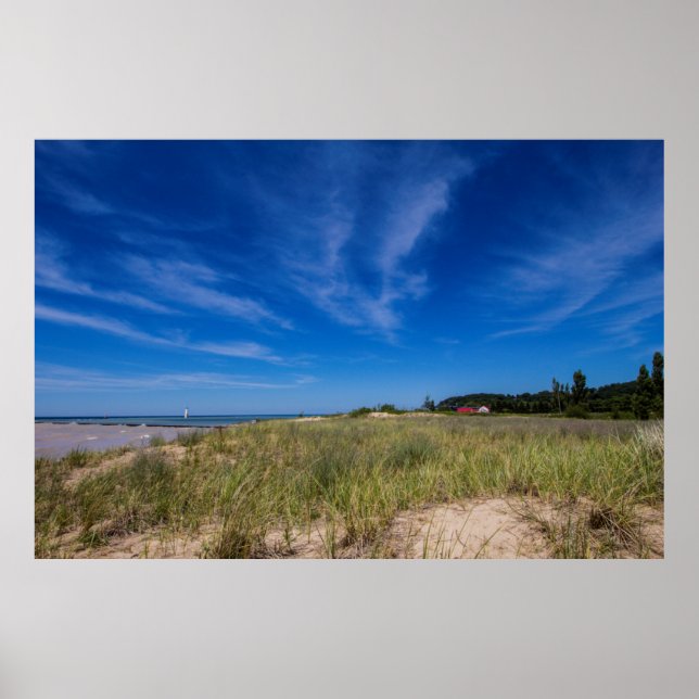 Póster Playa de Elberta, Michigan (Frente)