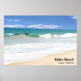 Póster Playa de Eleko, Lagos, Nigeria