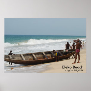 Póster Playa de Eleko, Lagos, Nigeria