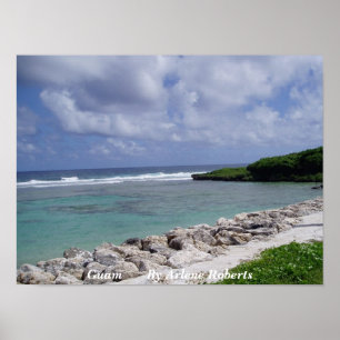 Póster Playa de Guam