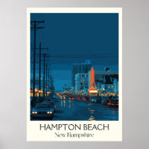 Playa de Hampton Nueva Hampshire Noche