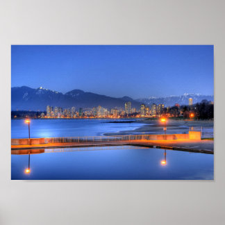 Póster Playa de Kitsilano, Vancouver, Canadá