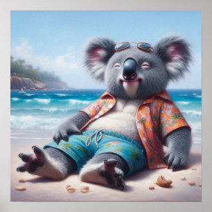 Póster Playa de Koala