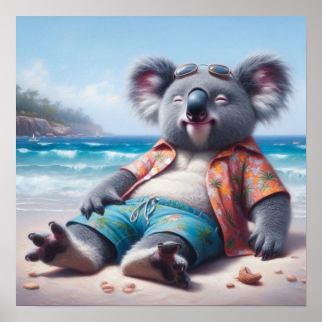 Póster Playa de Koala (Frente)