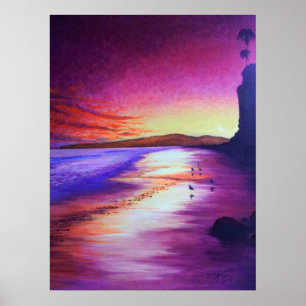 Póster Playa de la mariposa