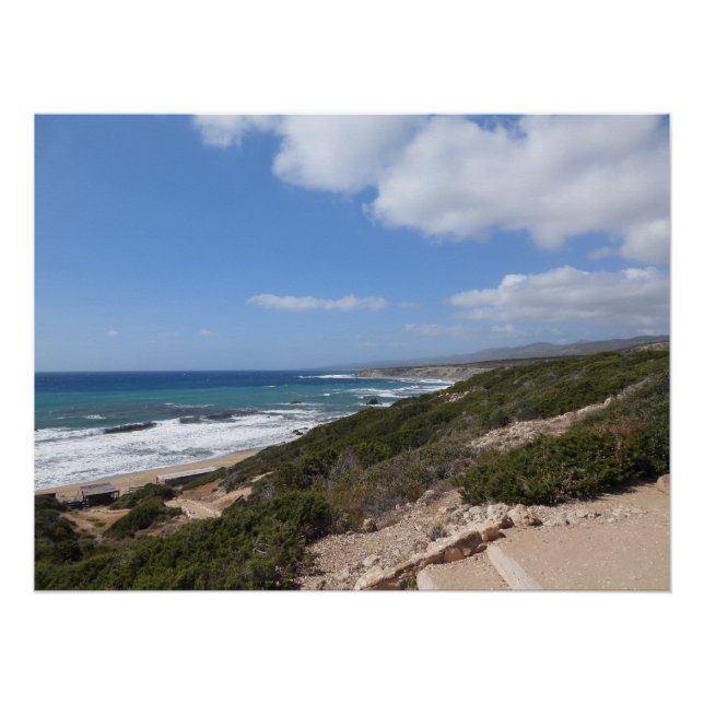 Póster Playa de Lara, Paphos, Chipre (Anverso)