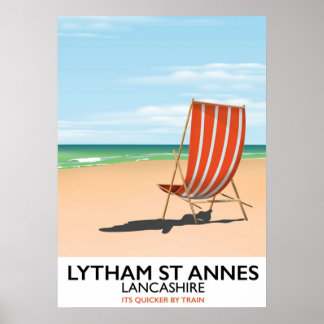 Póster Playa de Lytham St Annes Lancashire
