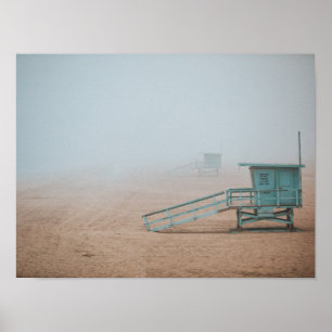 PÓSTER PLAYA DE MANHATTAN, CALIFORNIA, EE. UU.