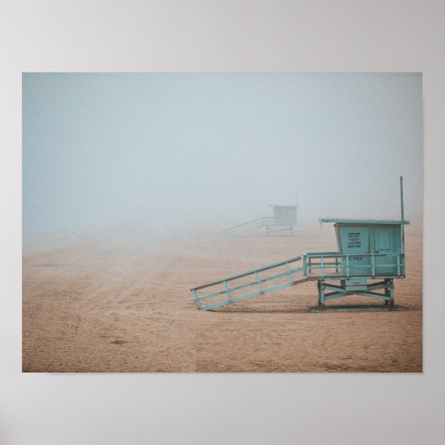 PÓSTER PLAYA DE MANHATTAN, CALIFORNIA, EE. UU. (Frente)