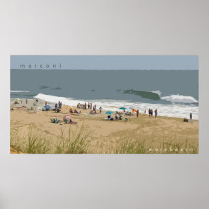 Póster Playa de Marconi