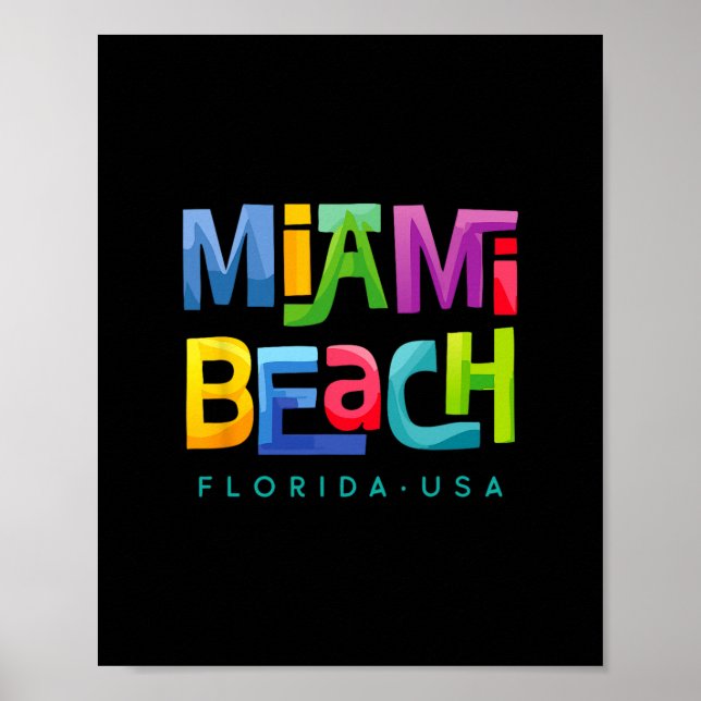 Póster Playa de Miami (Frente)