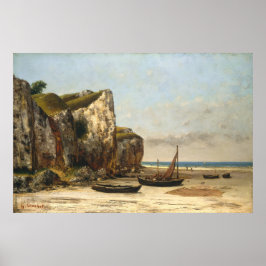 Póster Playa de Normandía - Bella Artes Gustave Courbet