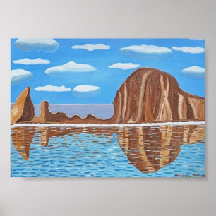 Póster Playa de Oregon Cannon