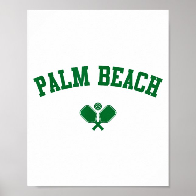 Póster playa de palma pickleball verde (Frente)
